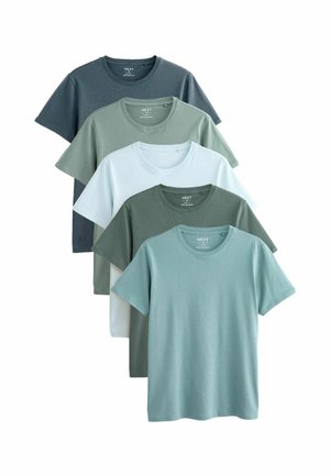 5 PACK- SLIM FIT - Unterhemd/-shirt - blue