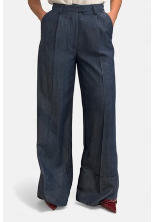 FLUIDO EFFETTO - Pantaloni - blu denim