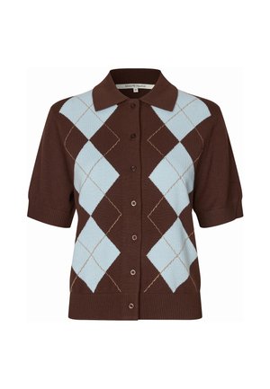 Second Female, SHAILENE KNIT CARDIGAN - Cardigan - demitasse