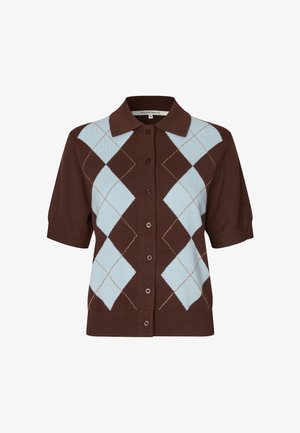 Second Female, SHAILENE KNIT CARDIGAN - Cardigan - demitasse
