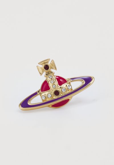 Vivienne Westwood SMALL NEO RELIEF EARRINGS - Fülbevalók - gold-coloured/purple/red