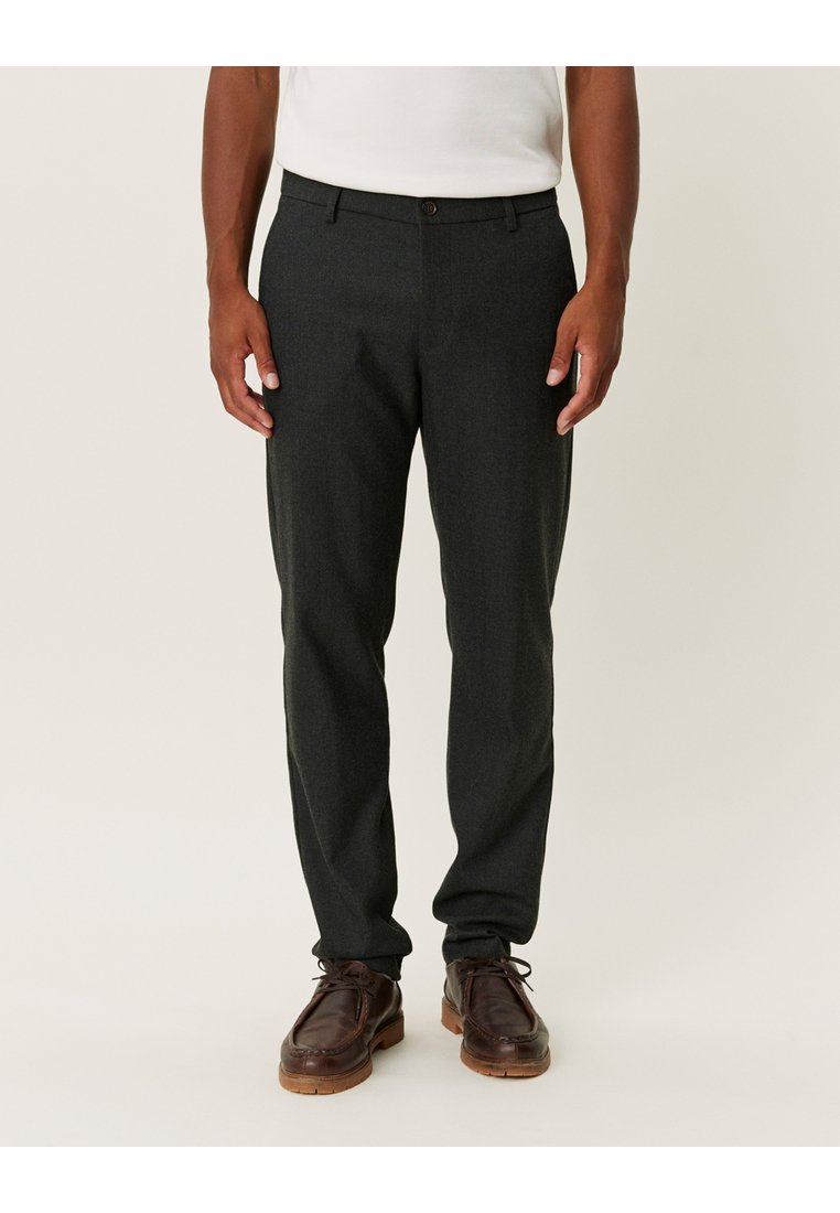 Les Deux COMO SUIT PANTS - Suit trousers - charcoal/grey melange/dark grey  - Zalando.co.uk