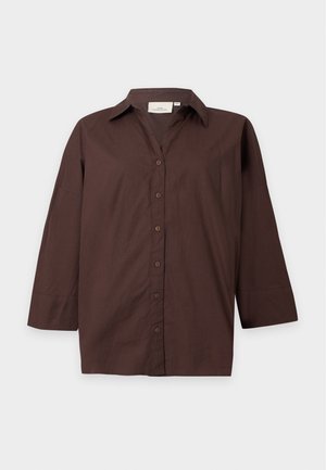 ONLY Carmakoma, CARSAJA KERI SHIRT - Chemisier - coffee bean