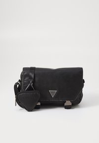 Guess ROMA UNISEX - Across body bag - black - Zalando.co.uk