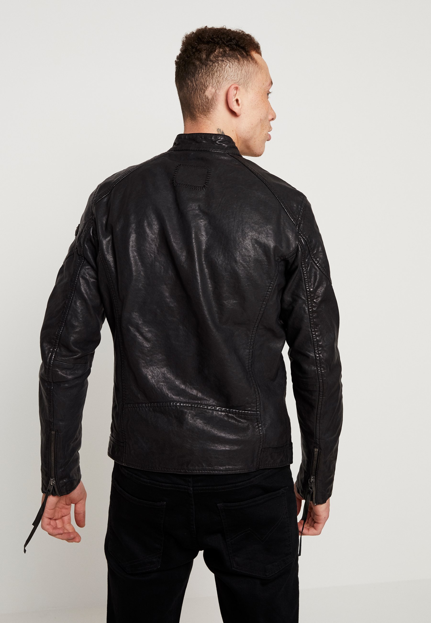 Tigha QUENTIN Leren jas black Zalando.nl Tigha QUENTIN Leren jas black Zalando.nl