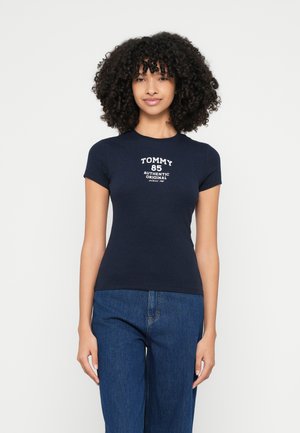 SLIM TEE - Tričko s potlačou - dark night navy