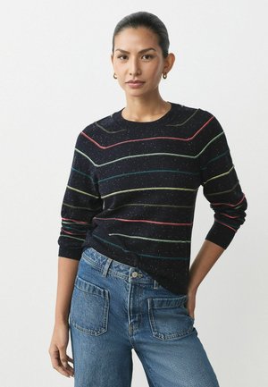 PETITE FIT - SOFT TOUCH CREW NECK - Stickad tröja - rainbow stripe