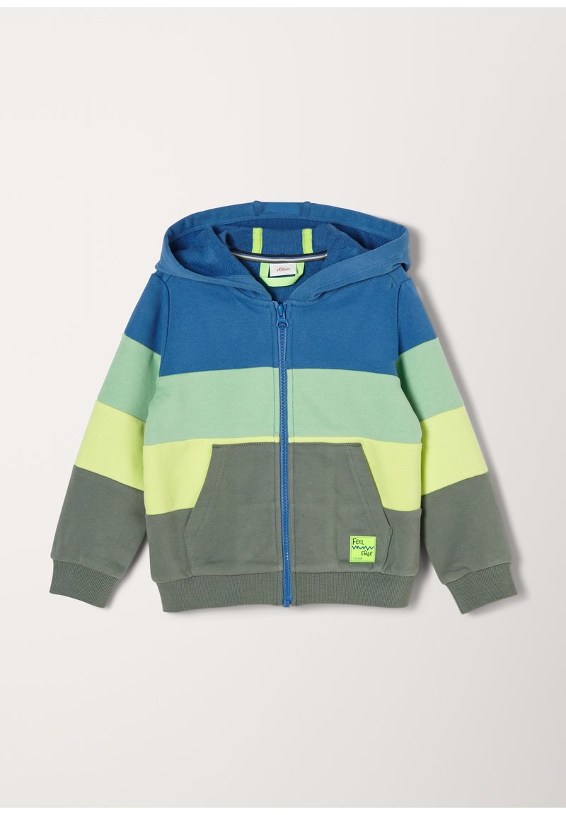 Kinder Pullover | s.Oliver À LARGES RAYURES Sweatjacke blue/blau - OH59864 Kinder Pullover | s.Oliver À LARGES RAYURES Sweatjacke blue/blau - OH59864