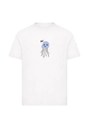 OCTOPUS HI   - Print T-shirt - white