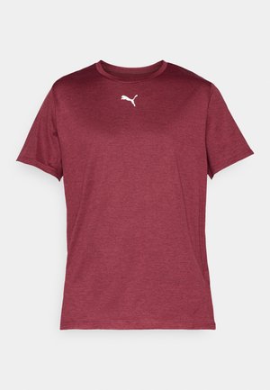 Puma ESSENTIALS CAT TEE SMALL CAT - Sports T-shirt - ruby shimmer heather
