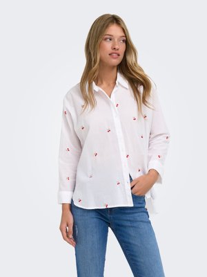 ONLY, ONLNEW LINA GRACE LS EMB SHIRT NOOS WVN - Cămașă - bright white