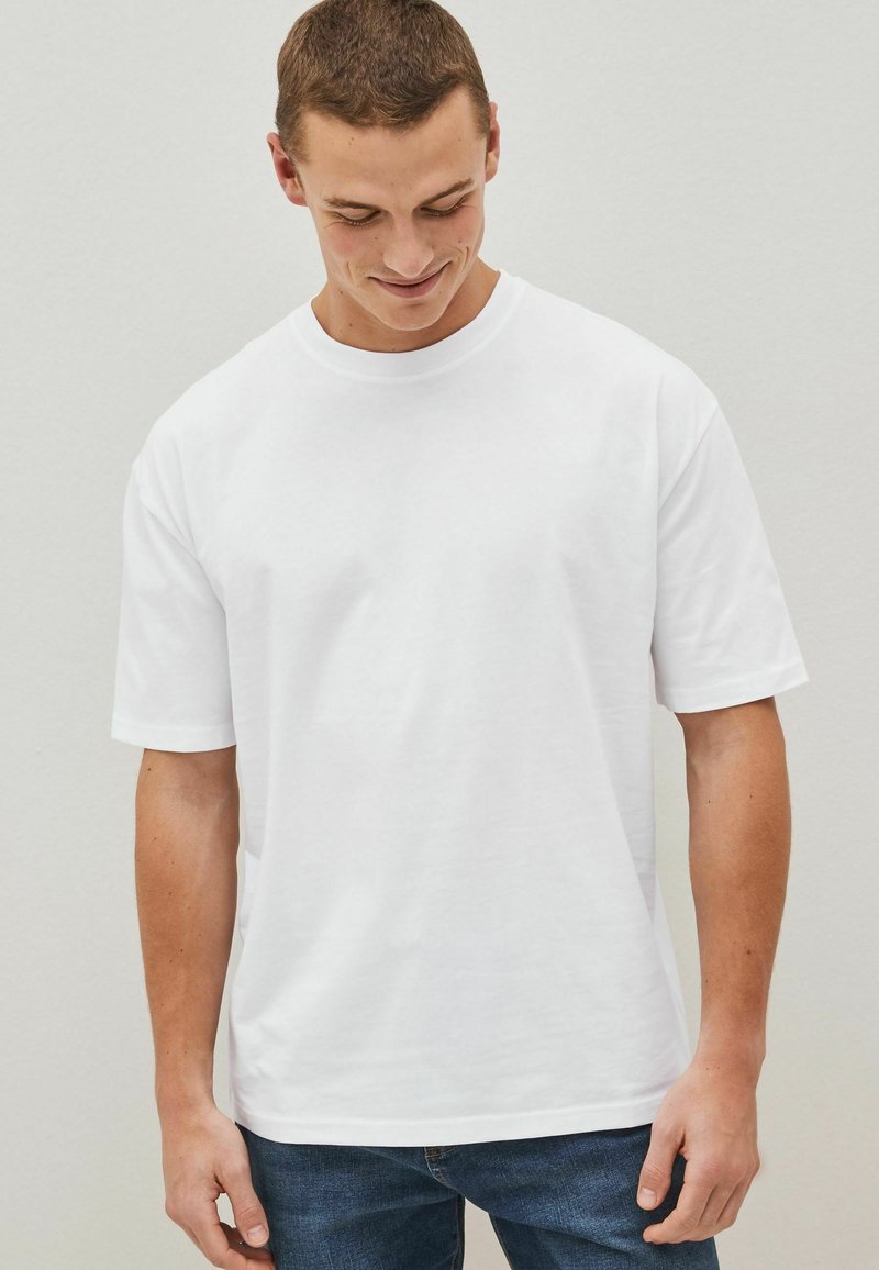 Next - ESSENTIAL CREW NECK - Camiseta básica - white, Ampliar