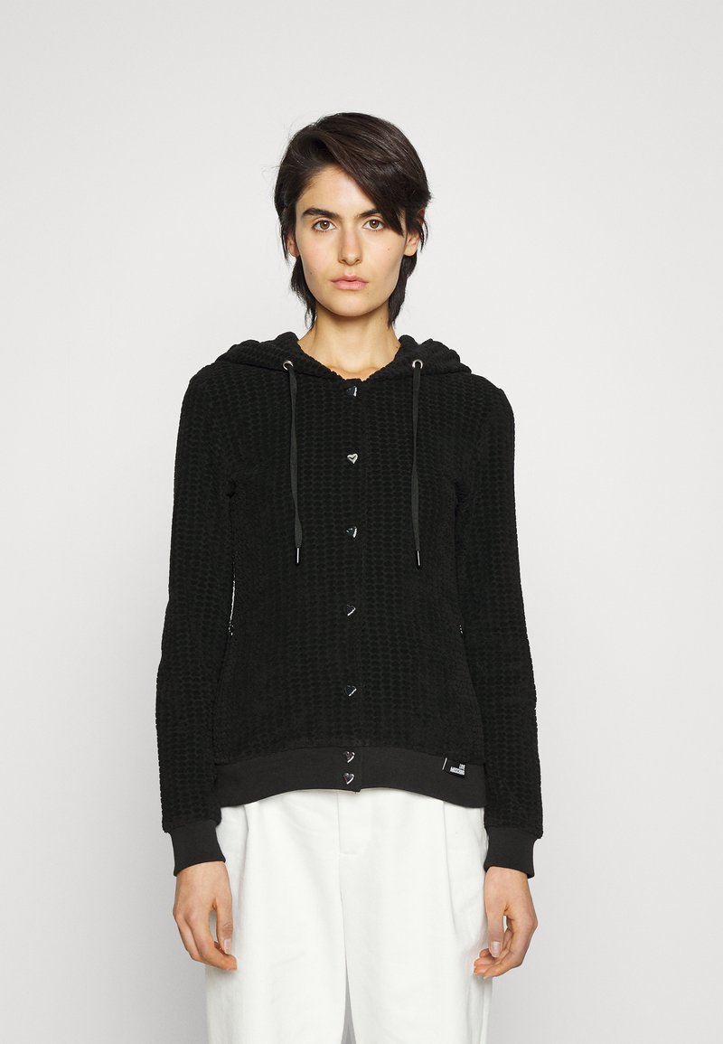 Love Moschino Fleecejacke black/schwarz Zalando.at