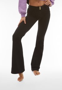 Freddy Vaqueros a campana - jeans nero cuciture in tono