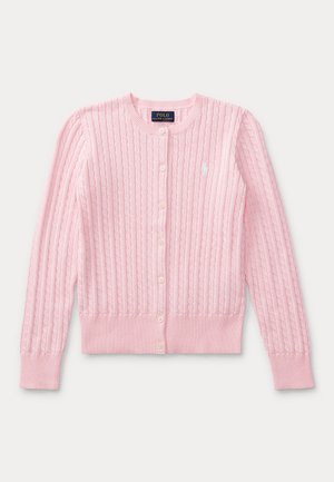 Polo Ralph Lauren MINI CABLE COTTON CARDIGAN 7-14Y - Cardigan - hint of pink