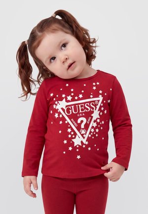 Guess, BABY TODDLER KIDS  LS T-SHIRT_LOGO - T-shirt à manches longues - rot