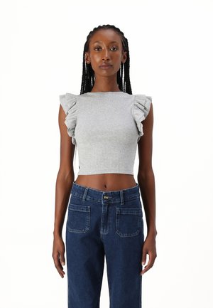 Top - light grey melange