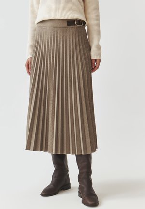 TATUUM ANTALIKI - A-lijn rok - dark beige