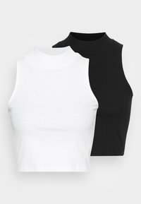 2 PACK - Top - black/white