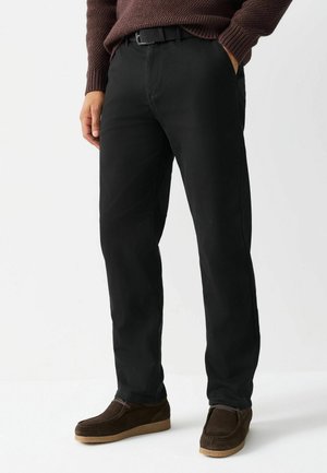 REGULAR FIT  - Stoffhose - black