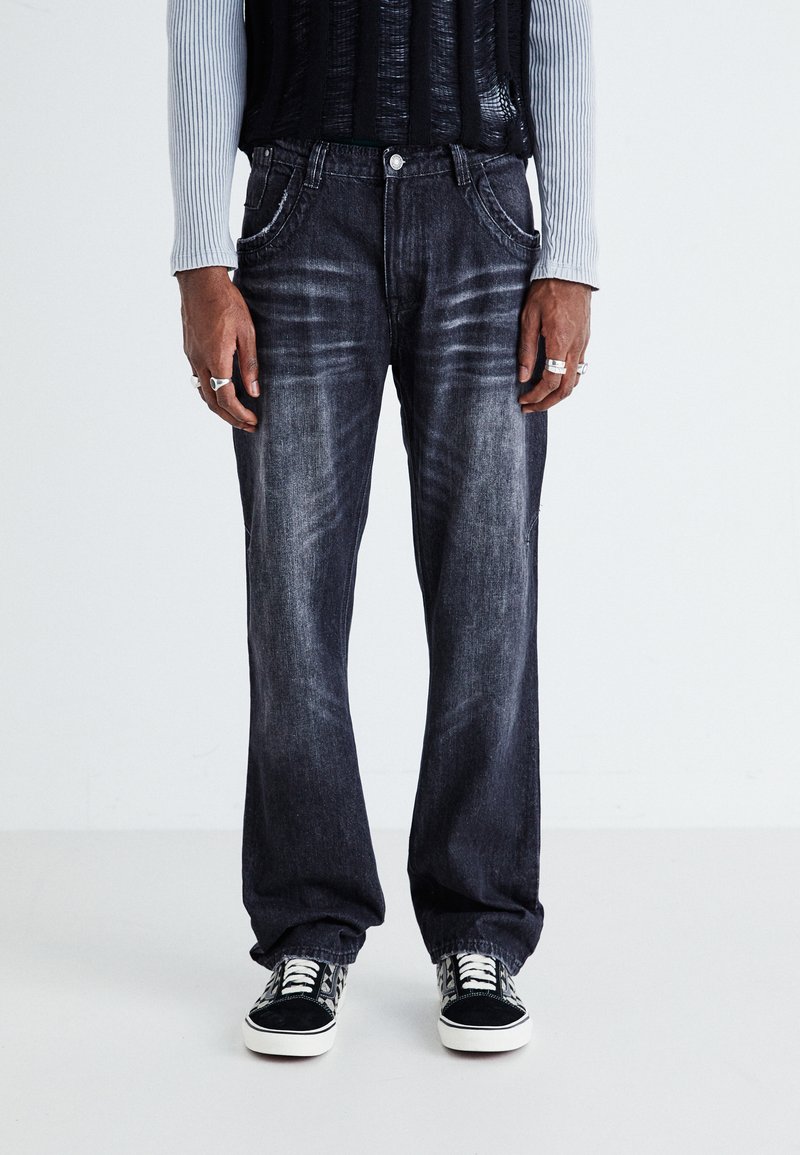 Jaded London Τζιν χαλαρής εφαρμογής - black