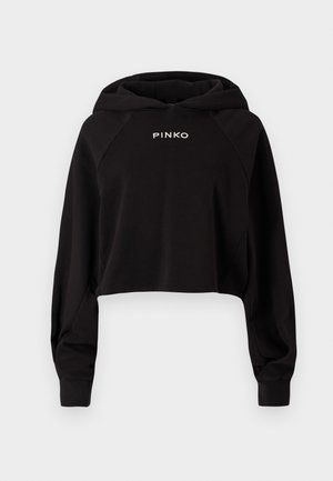 Pinko MEDIOCRE MAGLIA FELPA RICAMO LOGO  A FILO - Sweatshirt - nero limousine