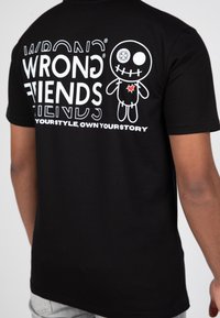 Wrong Friends VICHY - Triko s potiskem - black