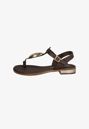 Oh! My Sandals, SANDALIAS ESCLAVAS CON ADORNO METÁLICO MUJER - Sandalias de dedo - brown