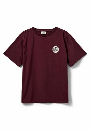 Nyomott mintás póló - plum