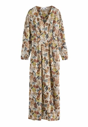 REGULAR FIT - V-NECK  - Džersejové šaty - cream boho ditsy floral print