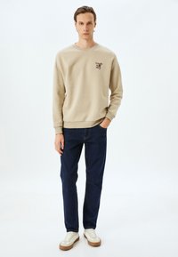 Koton SLOGAN - Sudadera - beige