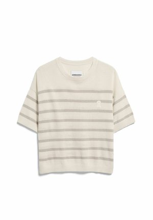 ARMEDANGELS, STRIPE - T-Shirt print - sand stone-undyed
