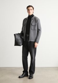 BOSS BELLOTTO - Adīta jaka - medium grey