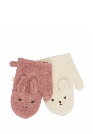 BATH - 2 PACK - BEAR AND BUNNY - Mittens - ash rose