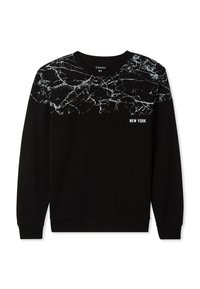 Terranova SPALLE SENZA CAPPUCCIO - Felpa - var nero