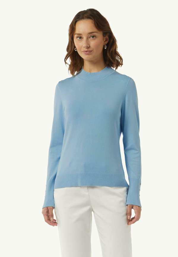 MIT TURTLENECK - Strickpullover - hellblau