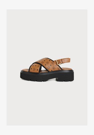 MCM, VISETOS - Sandals - cognac