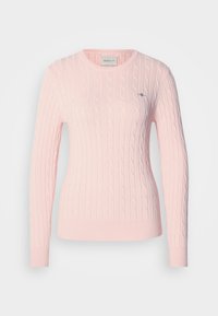 CABLE C NECK - Πουλόβερ - peony pink