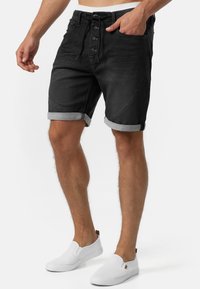 INDICODE JEANS Short en jean - black