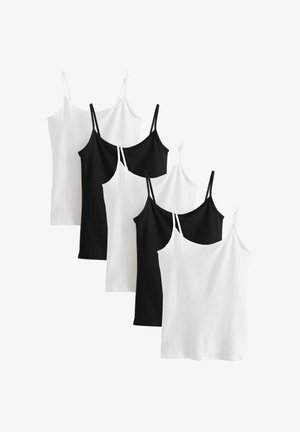 Next, REGULAR FIT - 5 PACK - Débardeur - white black