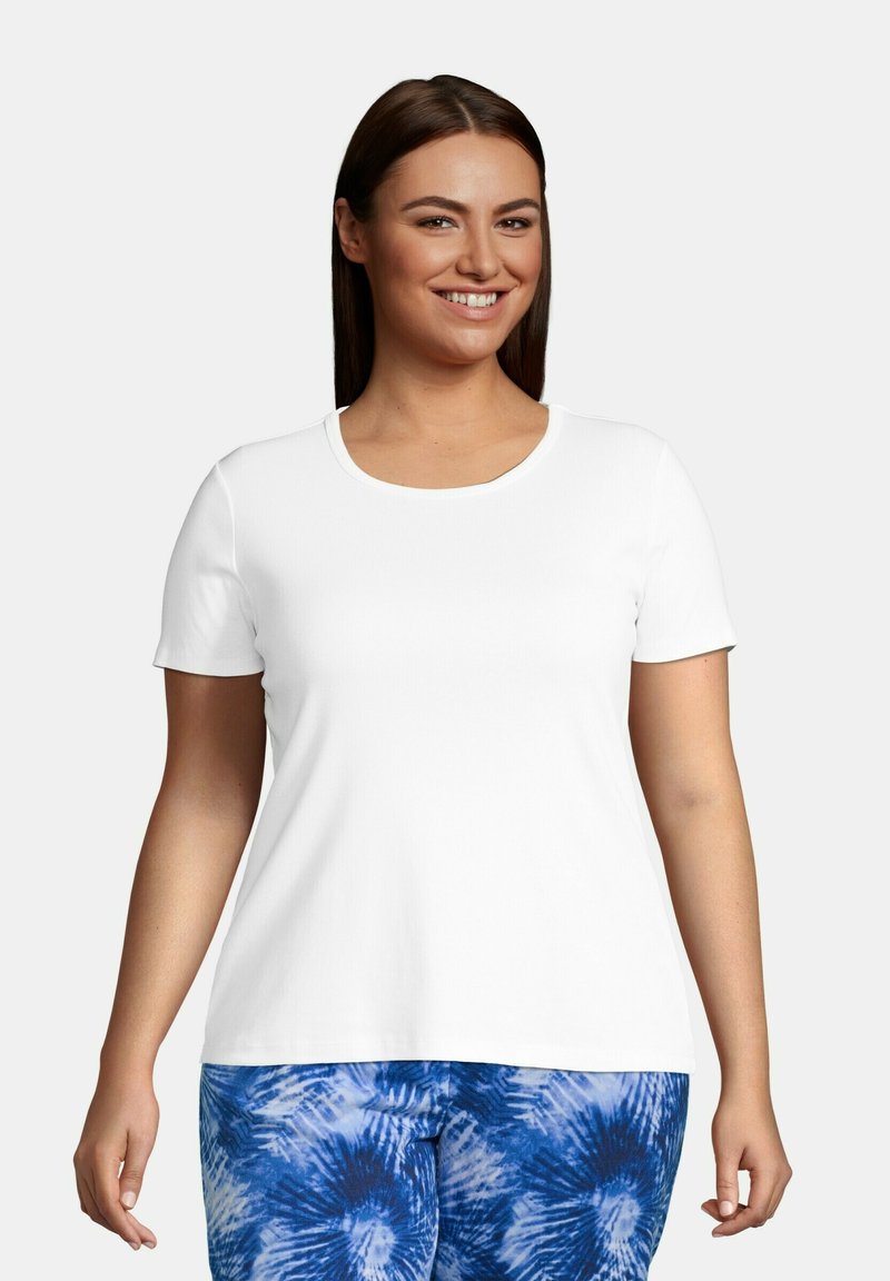 LANDS' END Tshirts basic white/hvid Zalando.dk