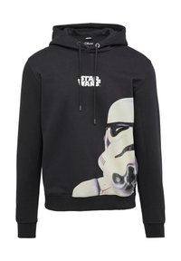 Czarna bluza z kapturem z grafiką przedstawiającą Stormtroopera oraz logo "Star Wars" na przodzie. Wykonana z bawełny, z luźnym fasonem i sznurkiem w kapturze.
