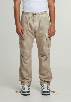 LUNAS POCKET - Cargo trousers - washed oil beige