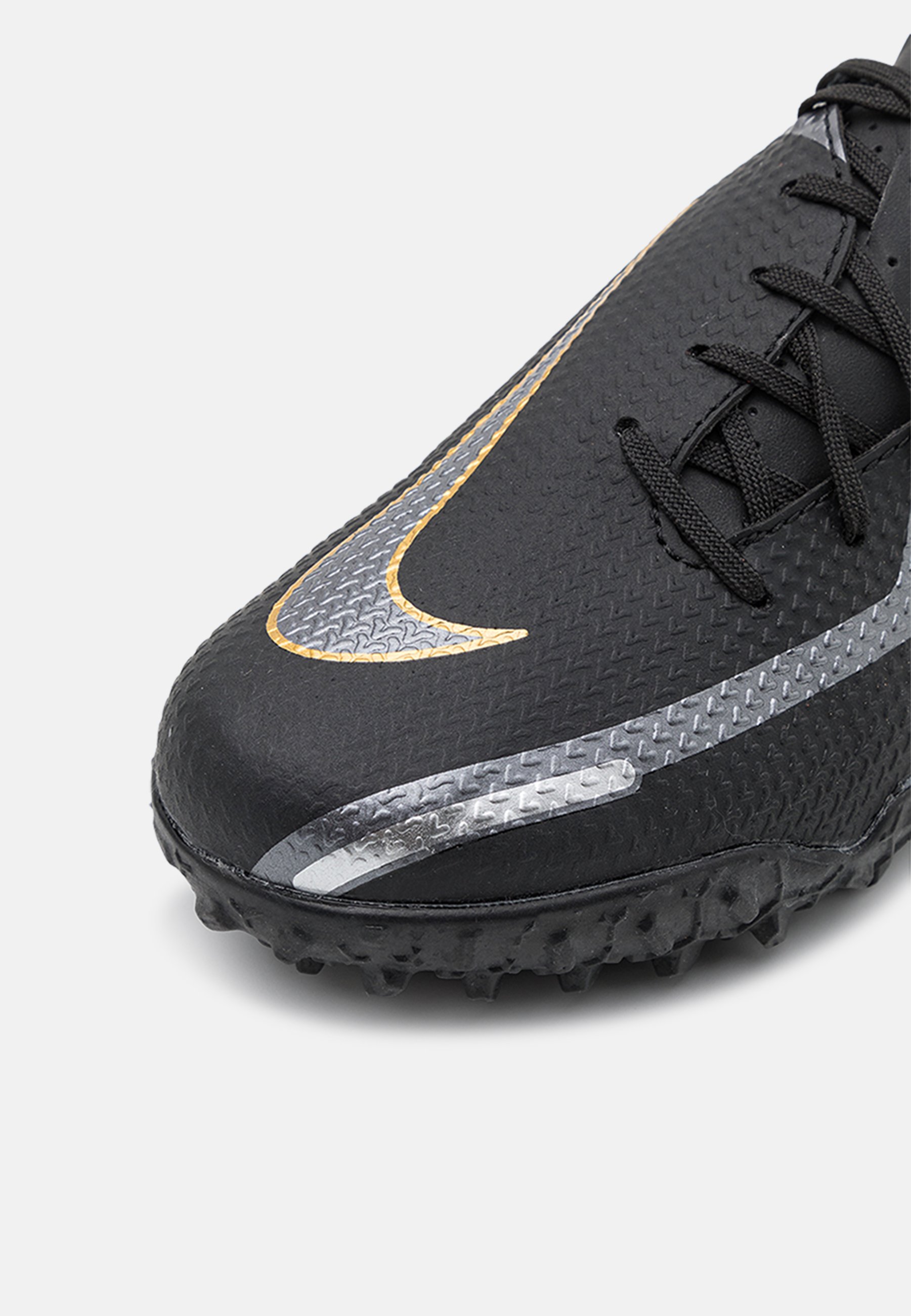 Nike Performance JR PHANTOM GT2 ACADEMY TF UNISEX - Botas de fútbol  multitacos - black/metallic dark grey/metallic gold/negro - Zalando.es