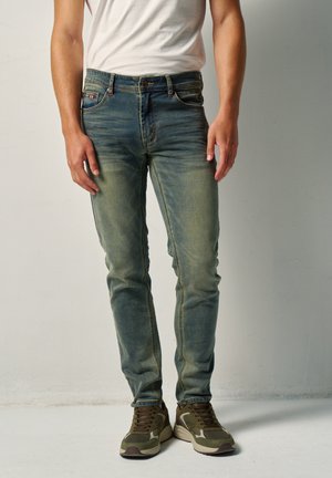 Koroshi, KOROSHI SLIM FIT MEN'S LONG JEANS SLIM FIT MEN'S LONG JEANS - Vaqueros slim fit - azul cl light blue