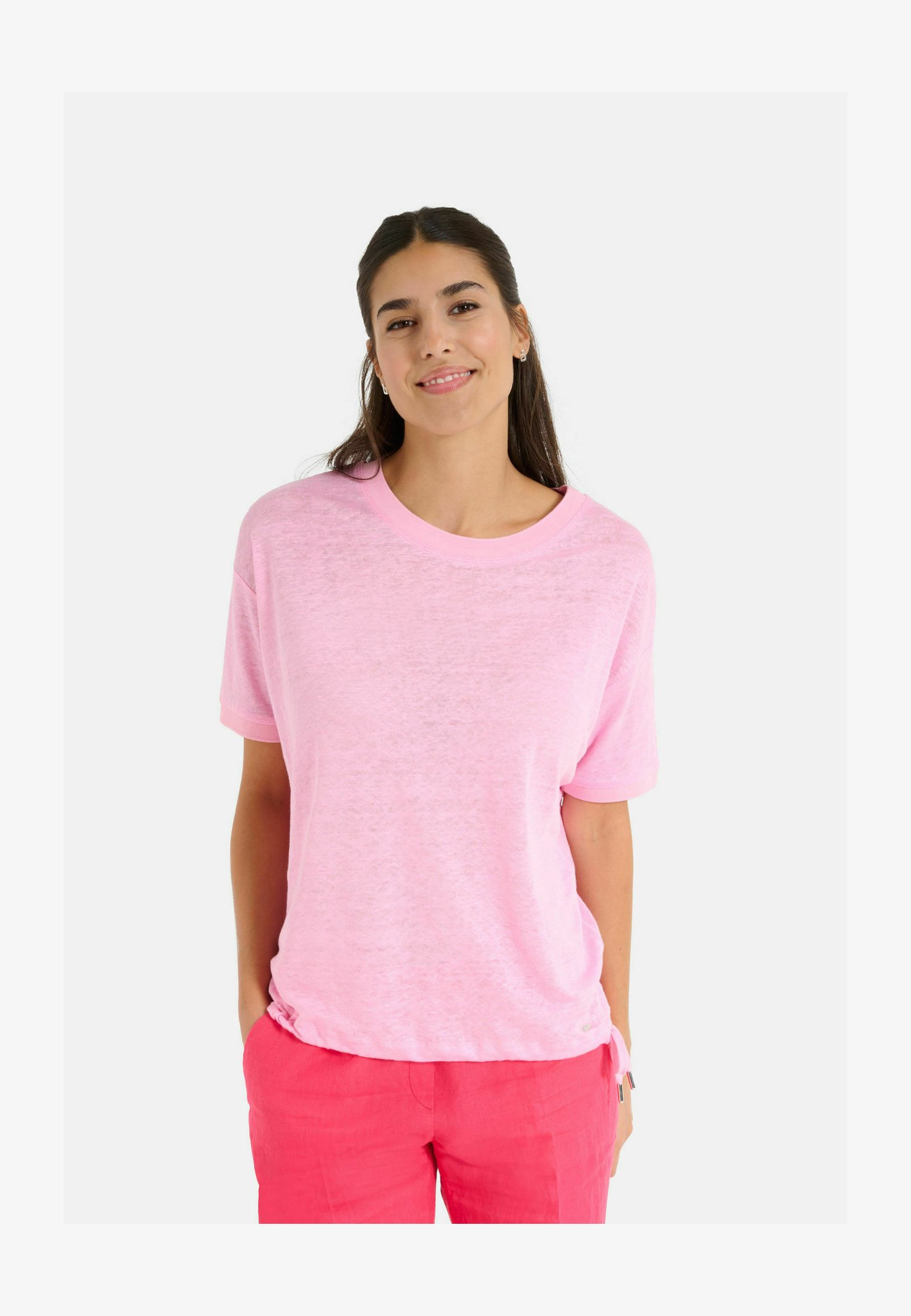 T-shirt Donna BRAX Style Cora In Jersey Morbido, Manica 1/2, Girocollo, Silhouette Sartoriale