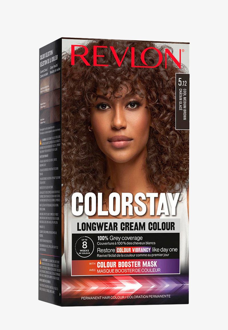 Revlon - HAIR COLOR COLORSTAY, LONGWEAR CREAM COLOUR - Haarverf - châtain glace, Vergroten