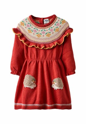REGULAR FIT - FAIRISLE - Strikkjoler - orange rust hedgehog