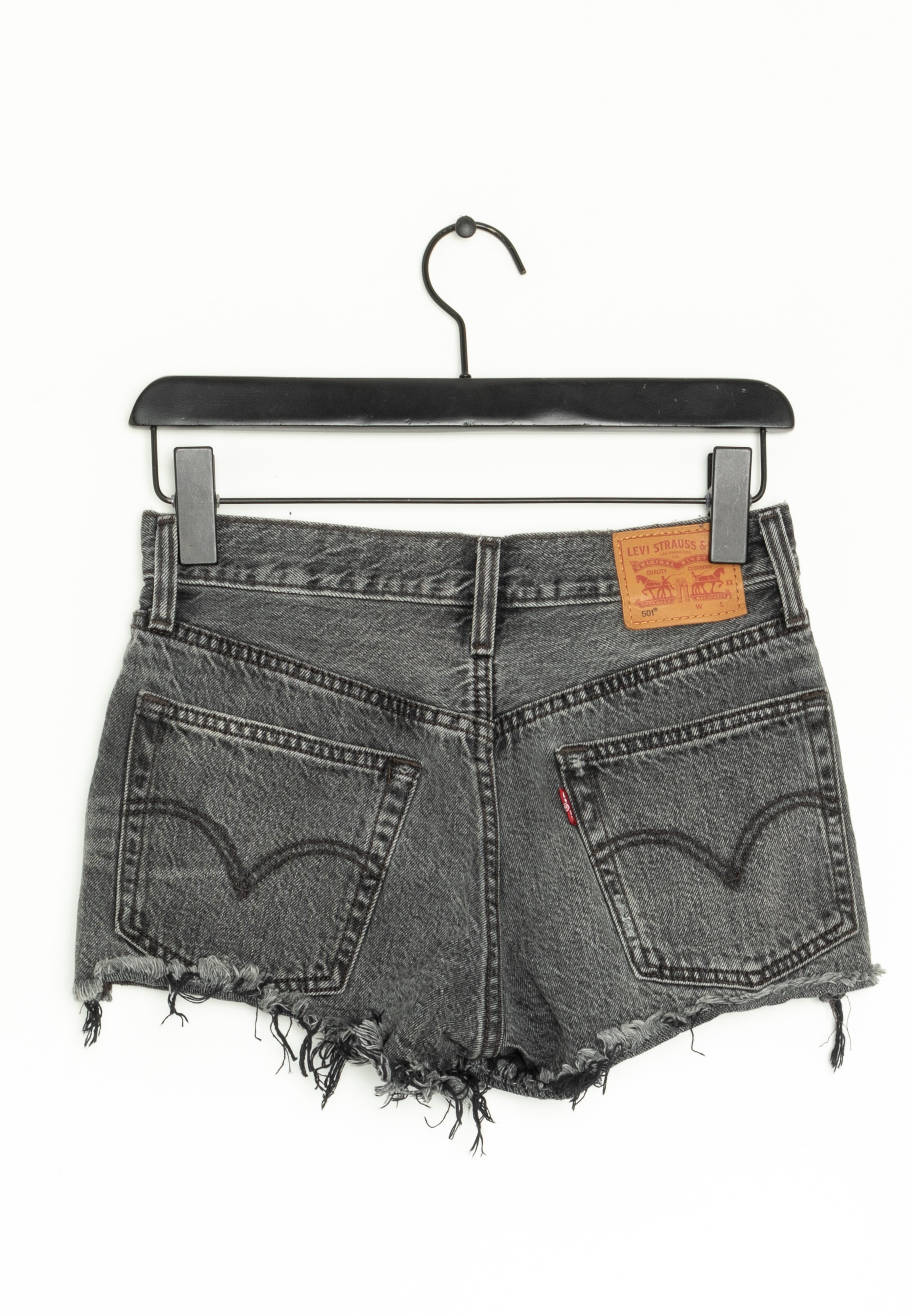 gray levi shorts