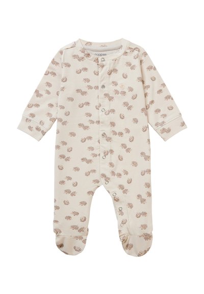 Noppies U Playsuit Jrsy Lou AOP Tutina, Bianco (White C001), 1 Mese Unisex- Bimbi : Noppies